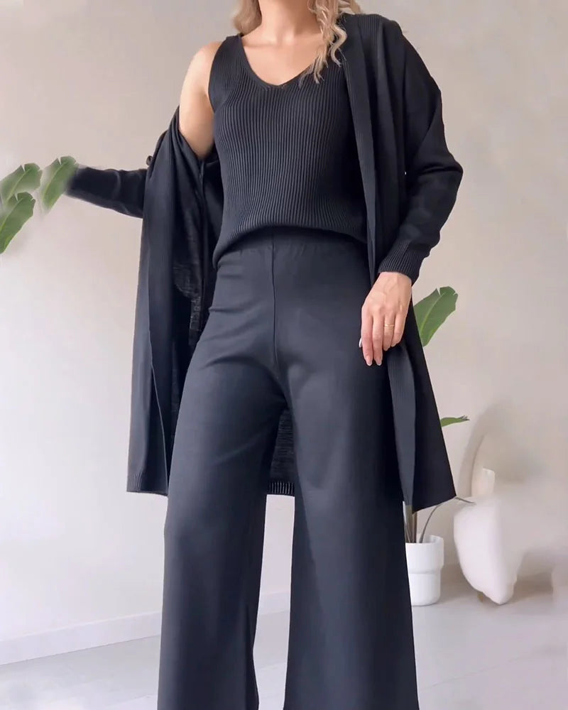 Erica - Elegante 3-delige Gebreide Set voor Vrouwen