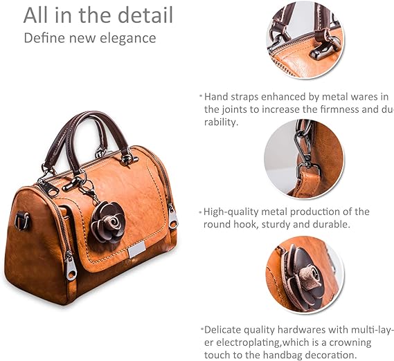 Sofie - Vintage Leren Handtas voor Dames - Elegant & Duurzaam