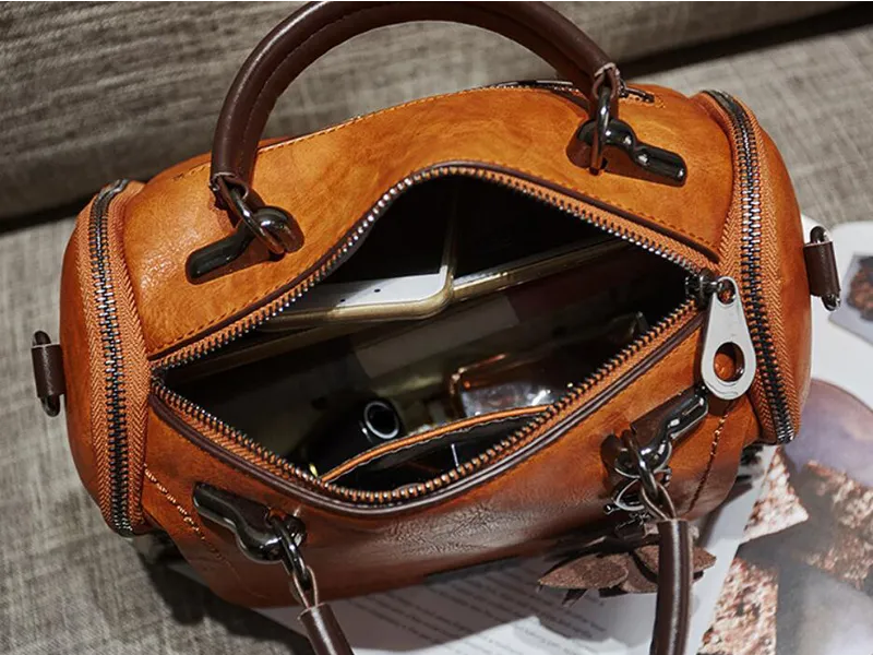 Sofie - Vintage Leren Handtas voor Dames - Elegant & Duurzaam