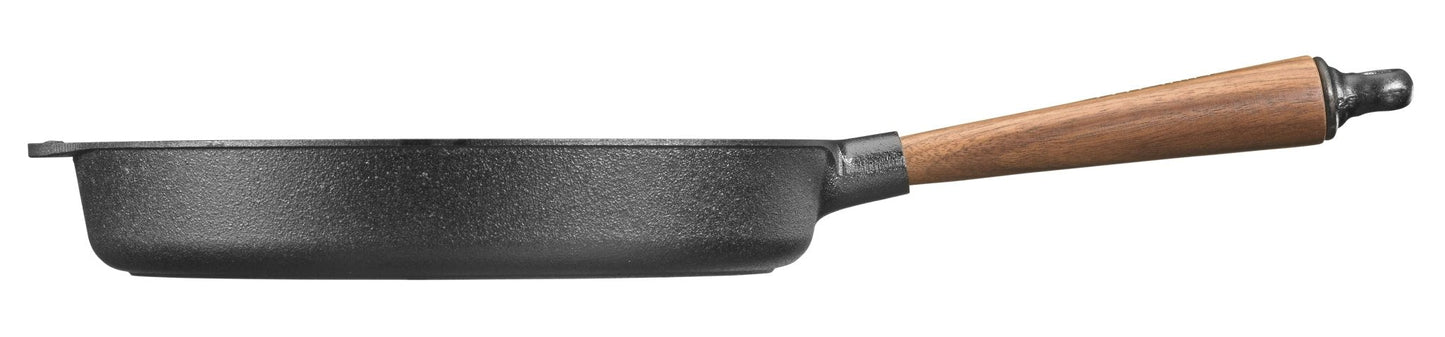 Deep Skillet with Walnut Handle - 11"