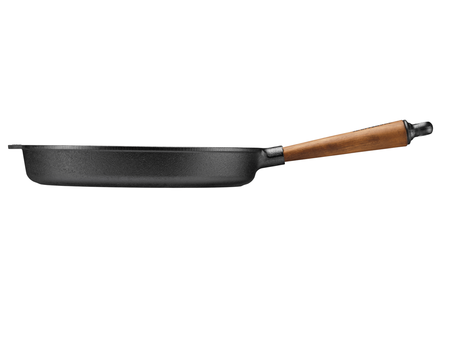 Deep Skillet with Walnut Handle - 12"