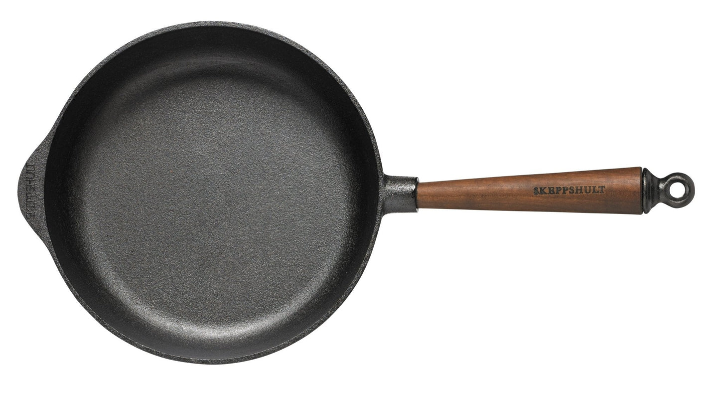 Deep Skillet with Walnut Handle - 9.75"