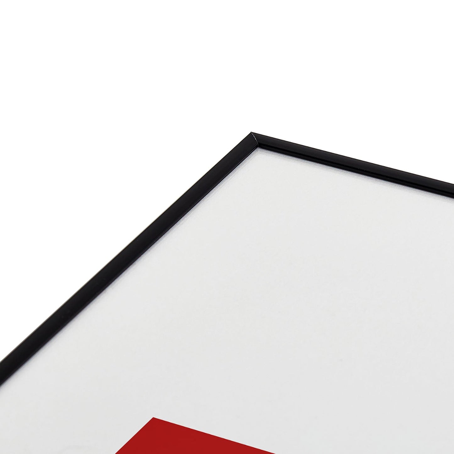 DENY Designs Gameday Red and White 1 Metal Framed Art Print