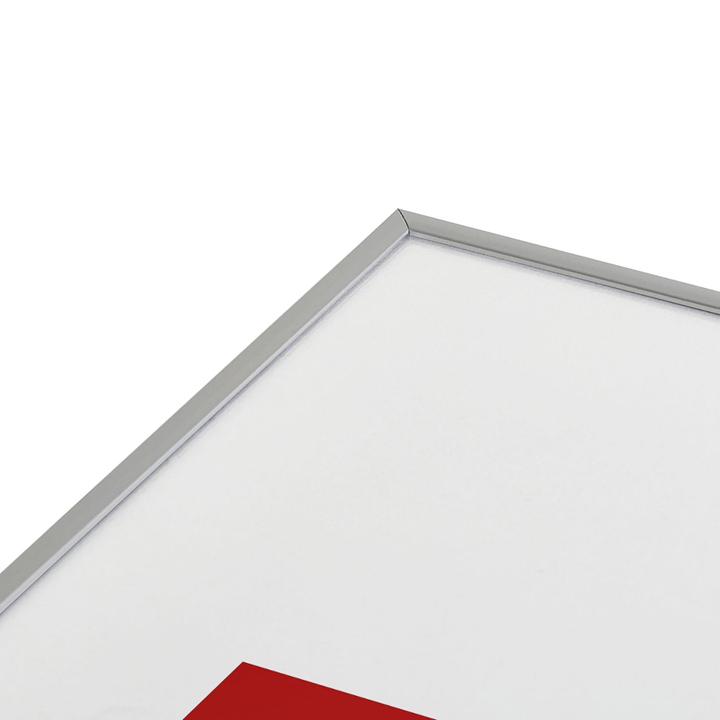 DENY Designs Gameday Red and White 1 Metal Framed Art Print