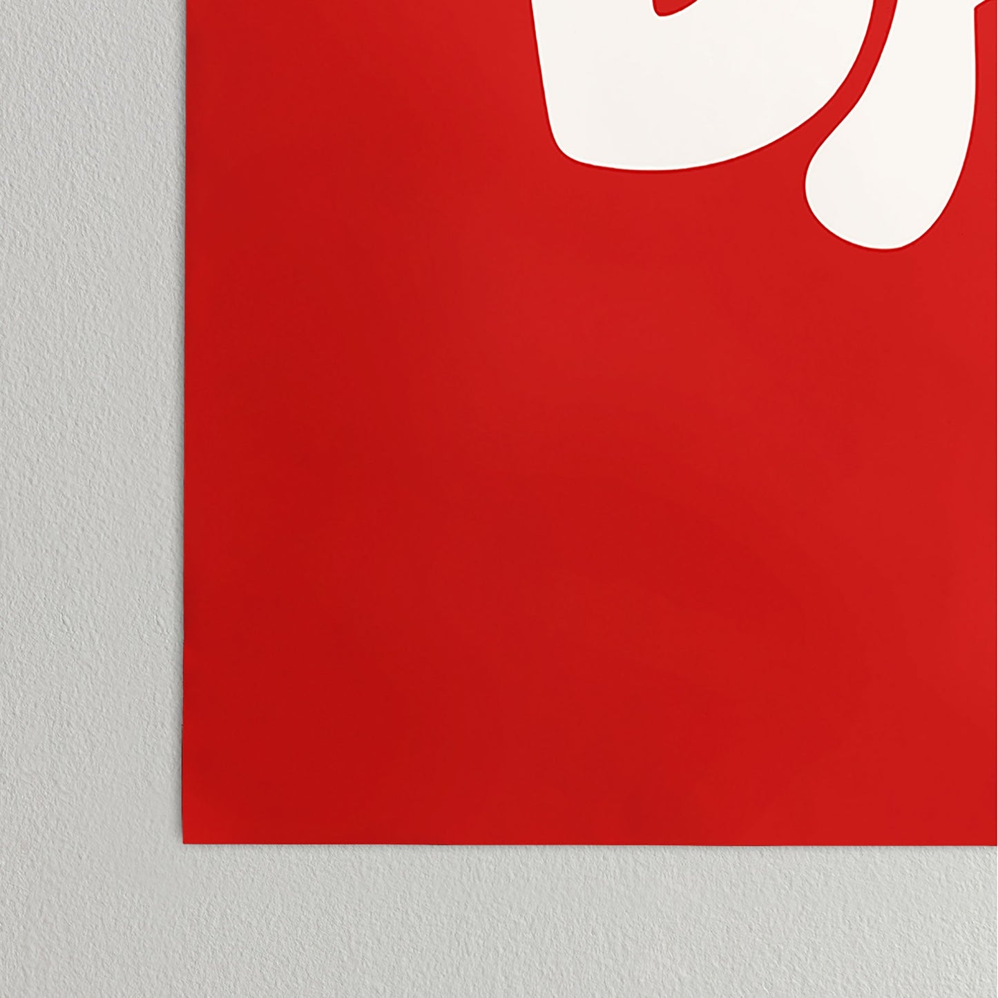 DENY Designs Gameday Red and White 1 Poster