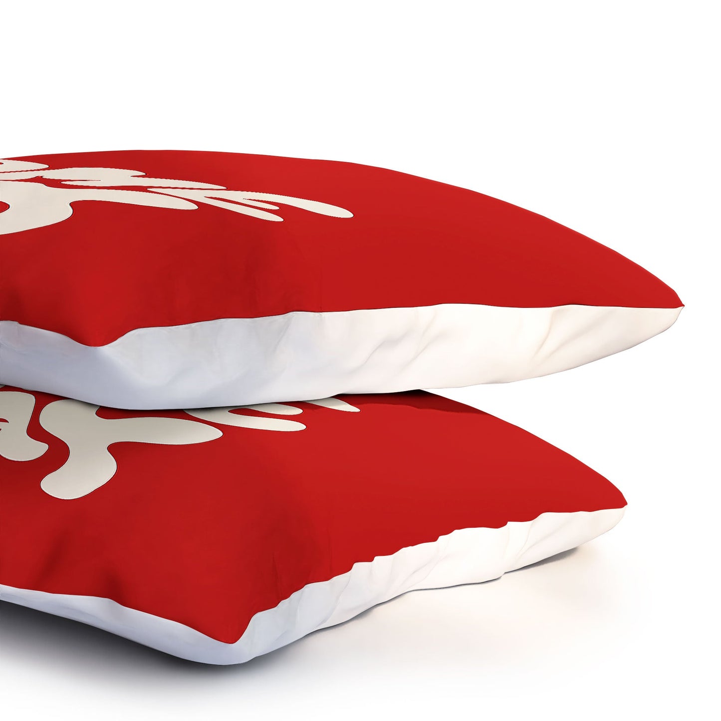 DENY Designs Gameday Red and White 1 Pillow Shams
