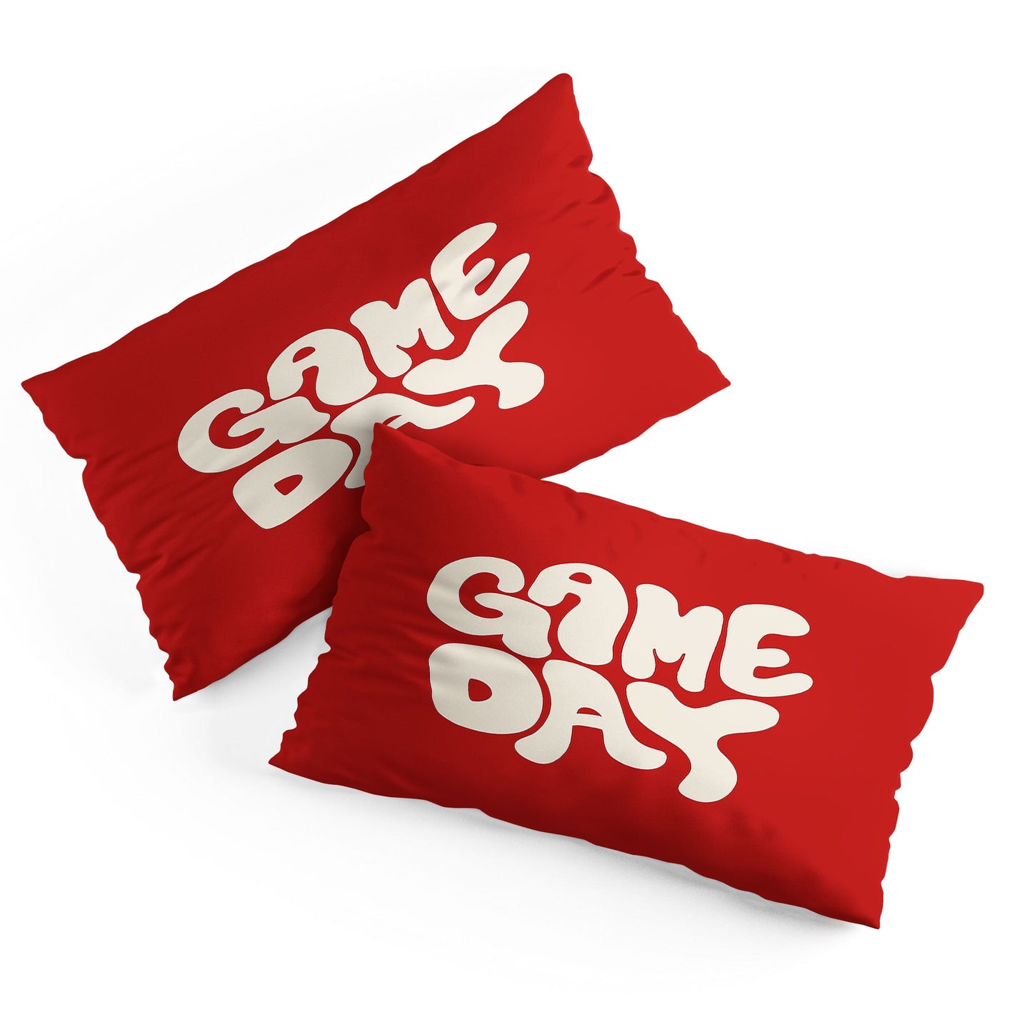 DENY Designs Gameday Red and White 1 Pillow Shams