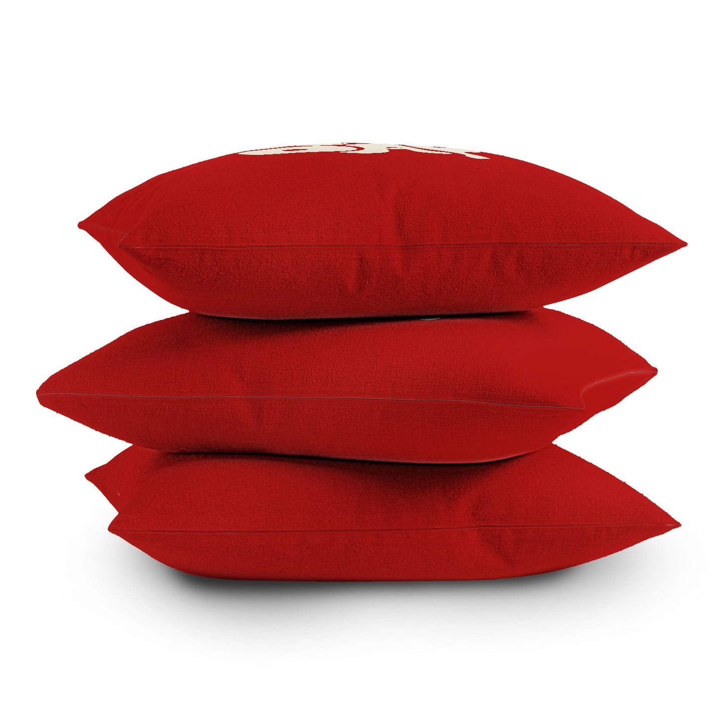 DENY Designs Gameday Red and White 1 Outdoor Throw Pillow