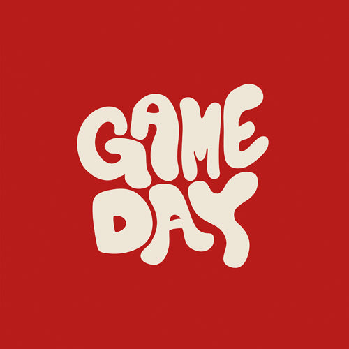 DENY Designs Gameday Red and White 1 Shower Curtain