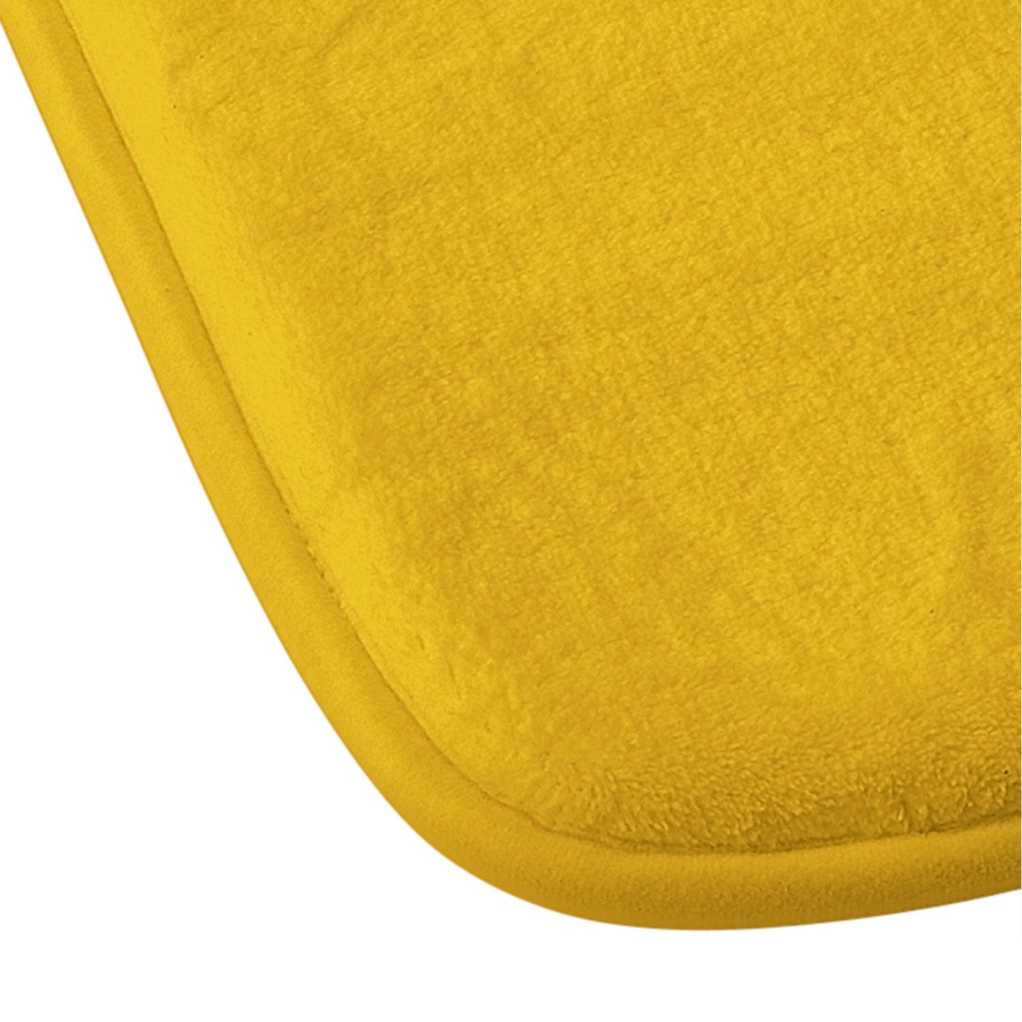 DENY Designs Gameday Yellow and Purple 1 Memory Foam Bath Mat