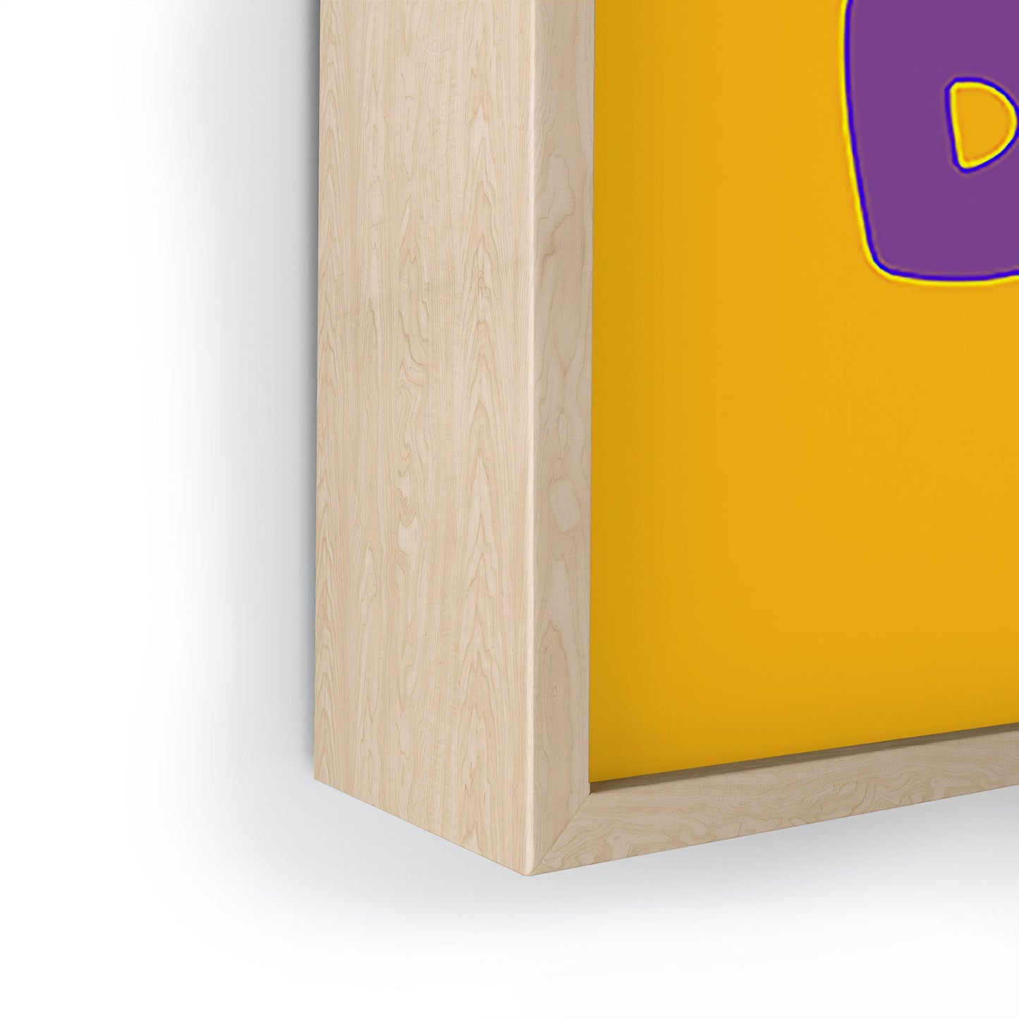 DENY Designs Gameday Yellow and Purple 1 Framed Mini Art Print
