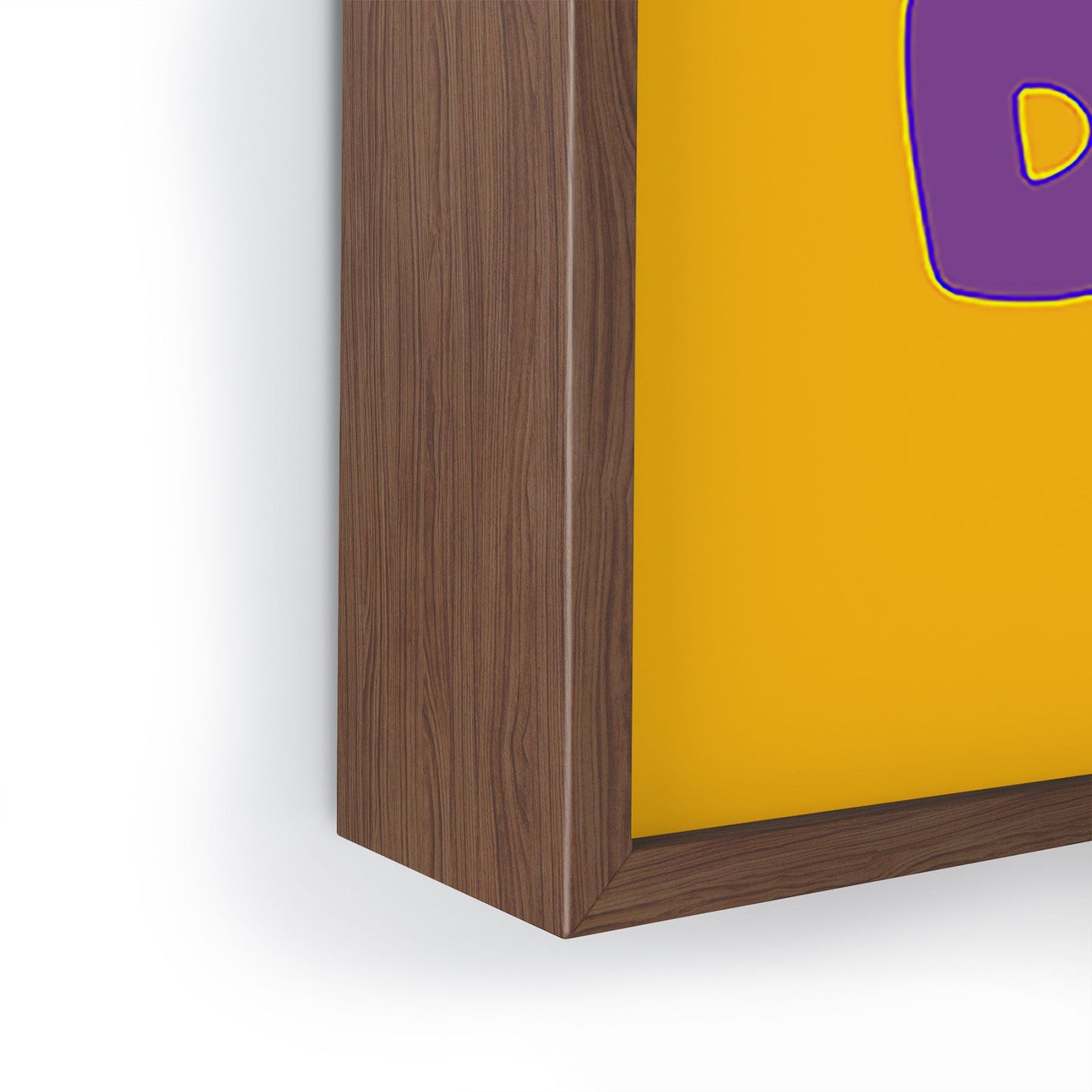 DENY Designs Gameday Yellow and Purple 1 Framed Mini Art Print