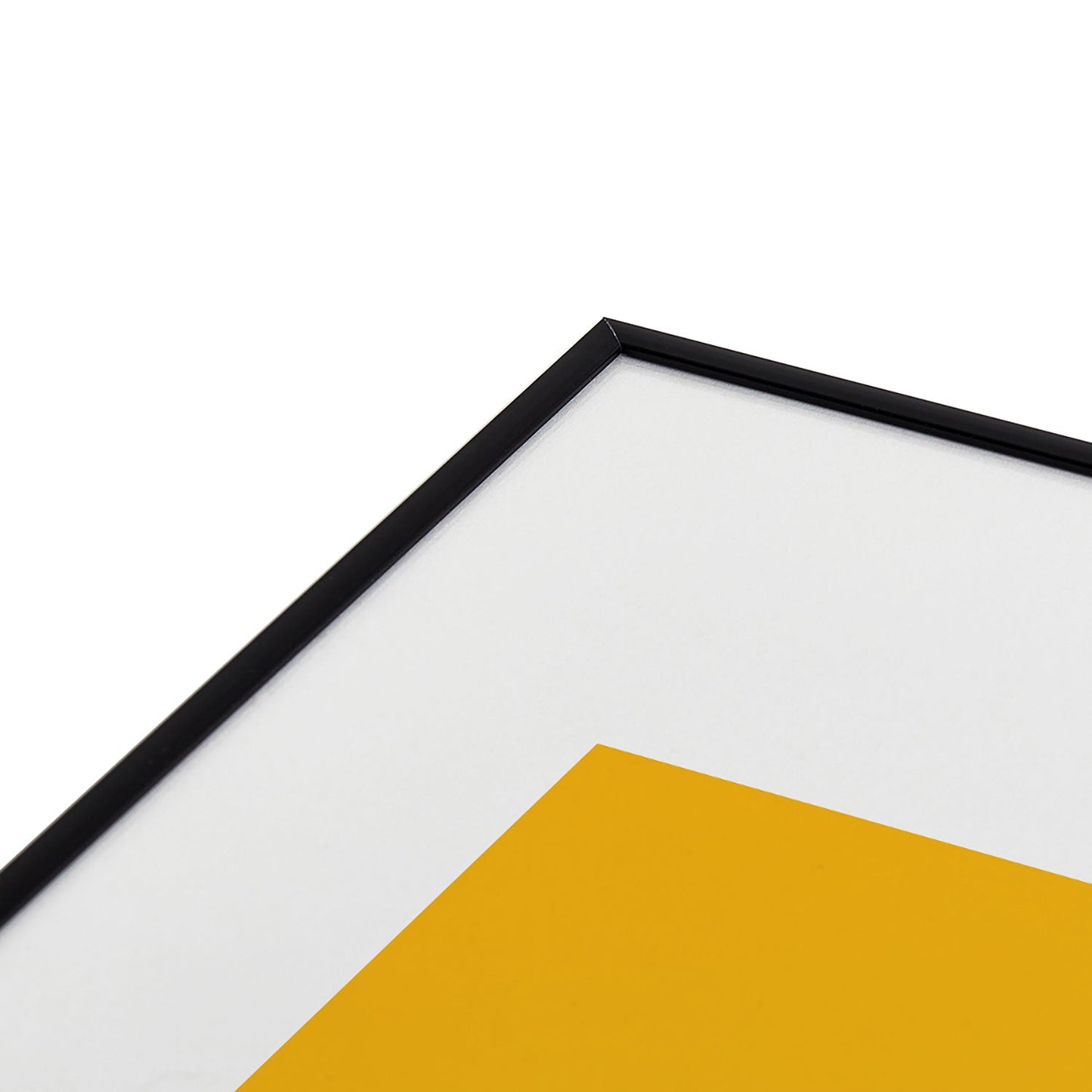 DENY Designs Gameday Yellow and Purple 1 Metal Framed Art Print