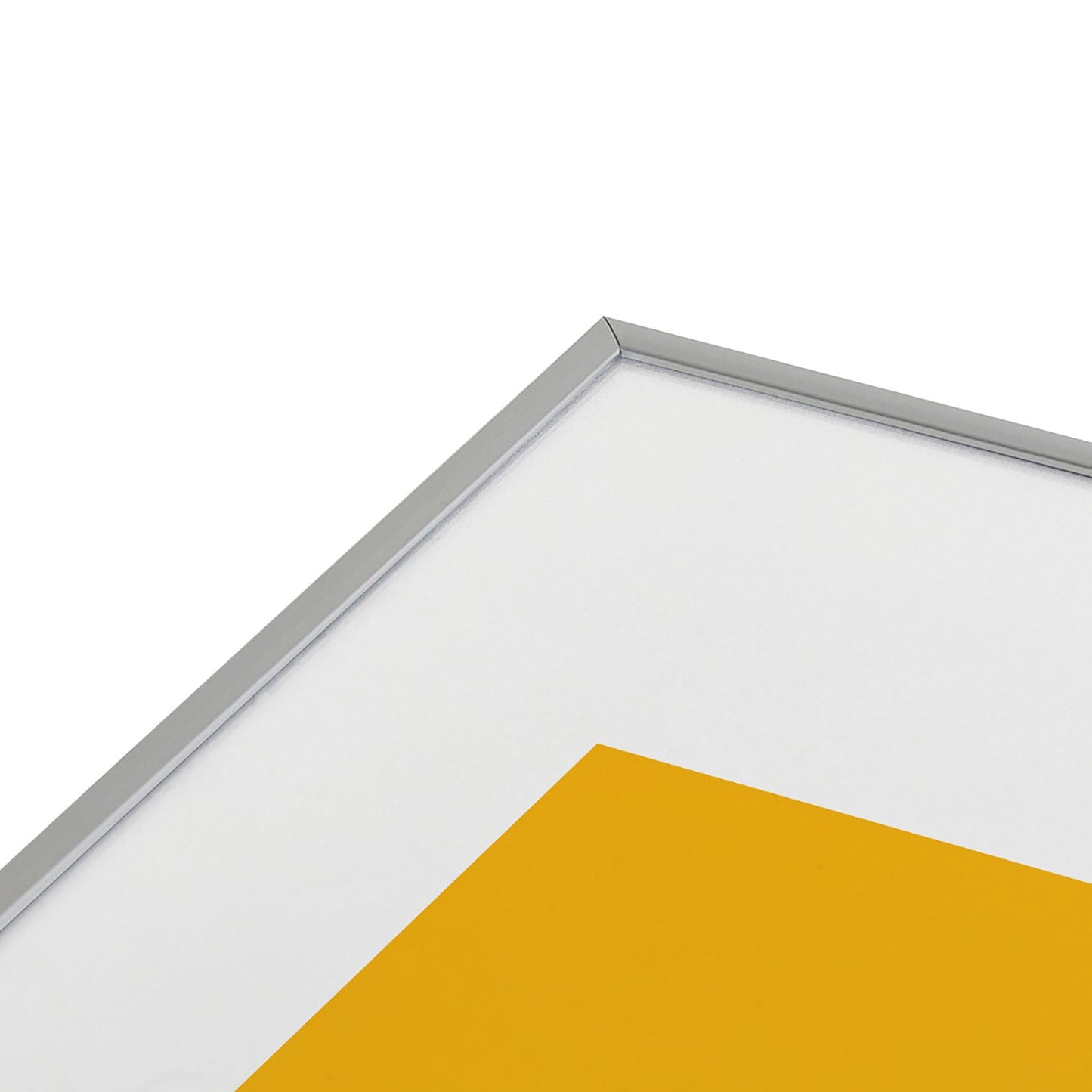 DENY Designs Gameday Yellow and Purple 1 Metal Framed Art Print