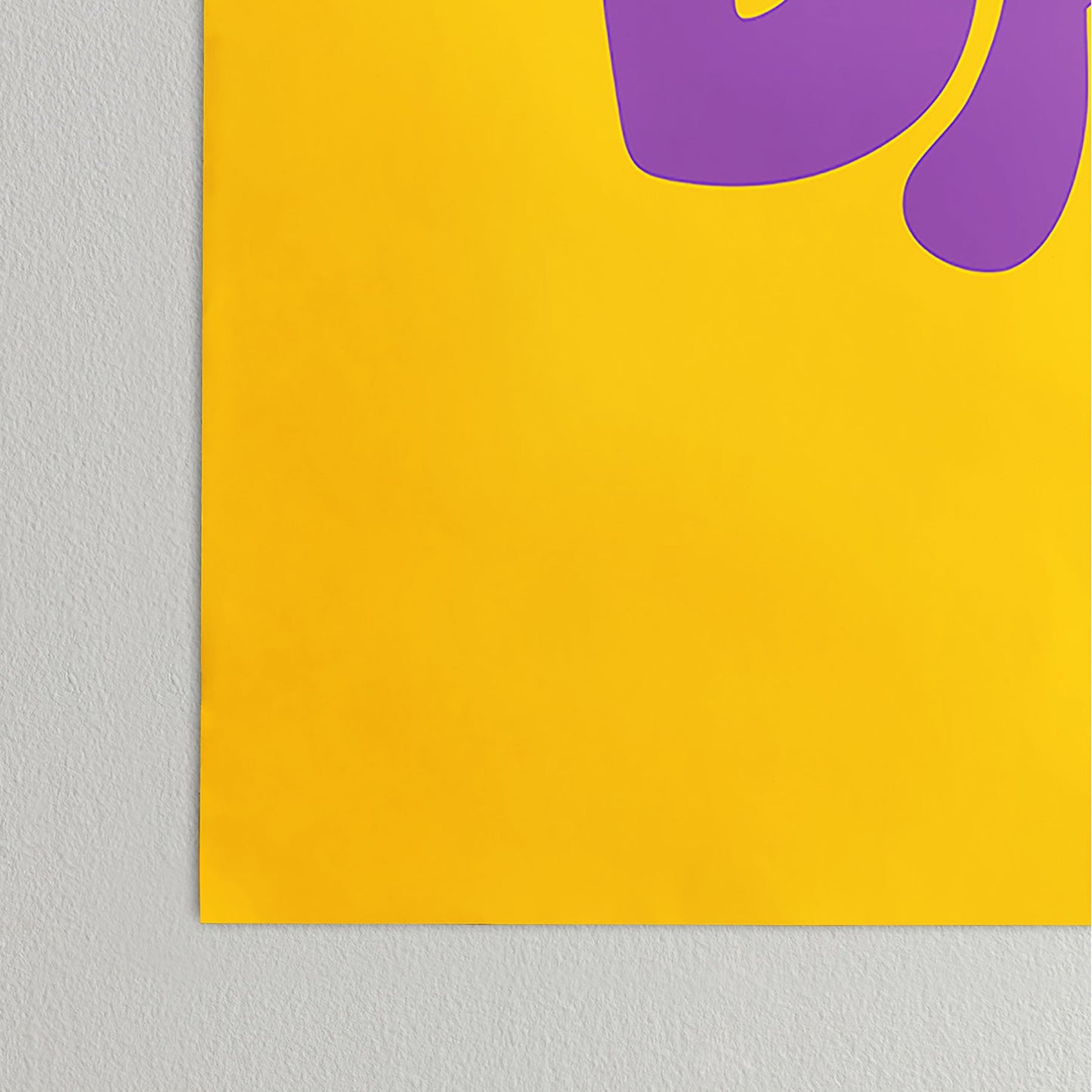 DENY Designs Gameday Yellow and Purple 1 Poster