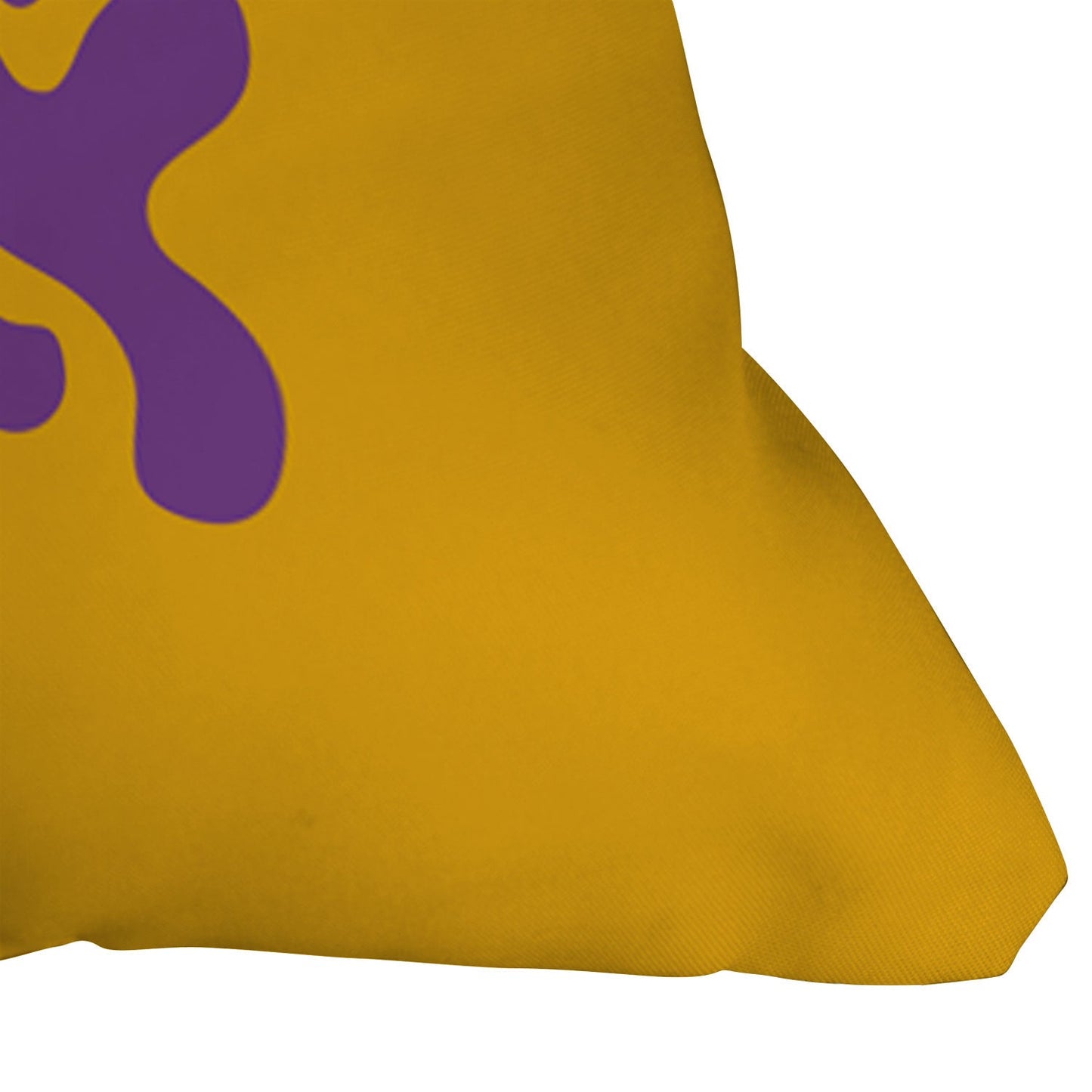 DENY Designs Gameday Yellow and Purple 1 Throw Pillow