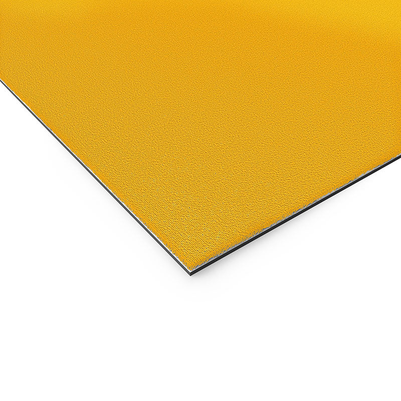 DENY Designs Gameday Yellow and Purple 1 Welcome Mat