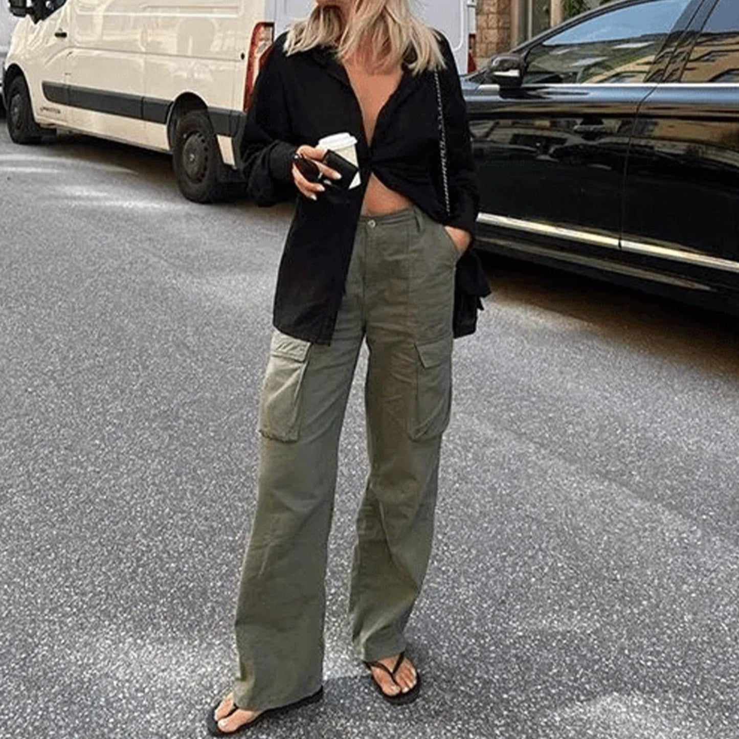 Cheska - Stijlvolle Cargo Broek voor Vrouwen