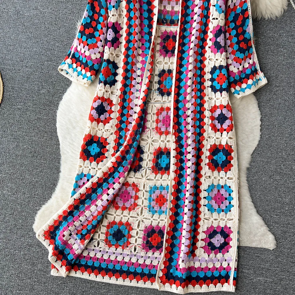 Doortje - Kleurrijk Gebreid Vest