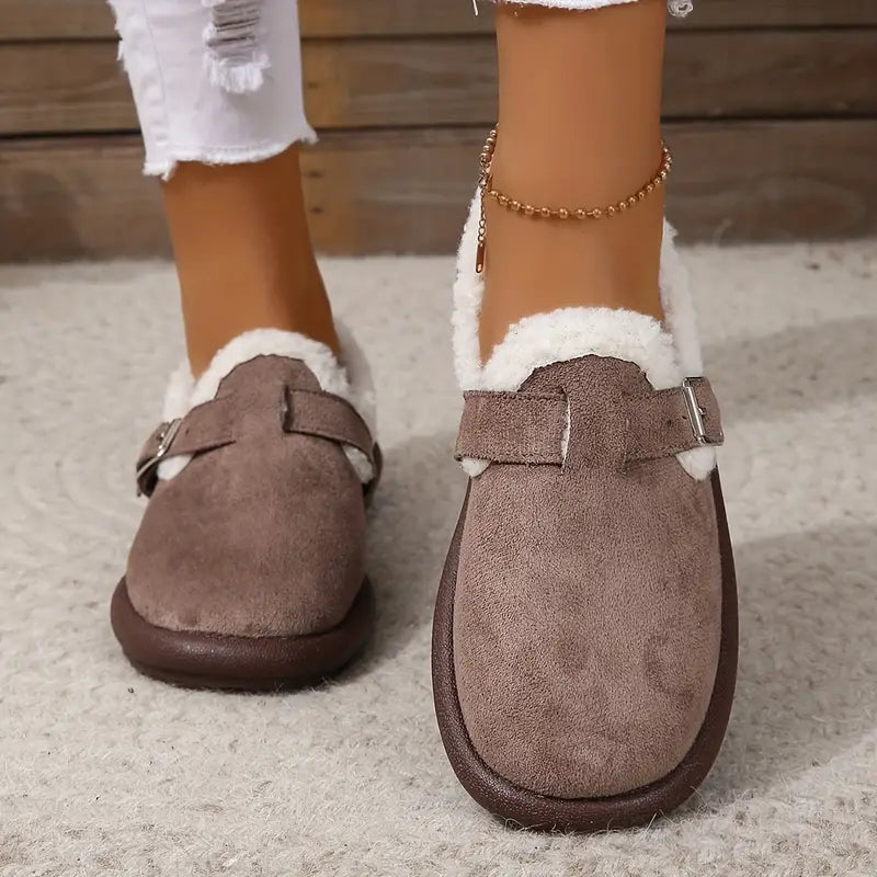 Imke - Comfortabele Harige Sandalen voor Vrouwen