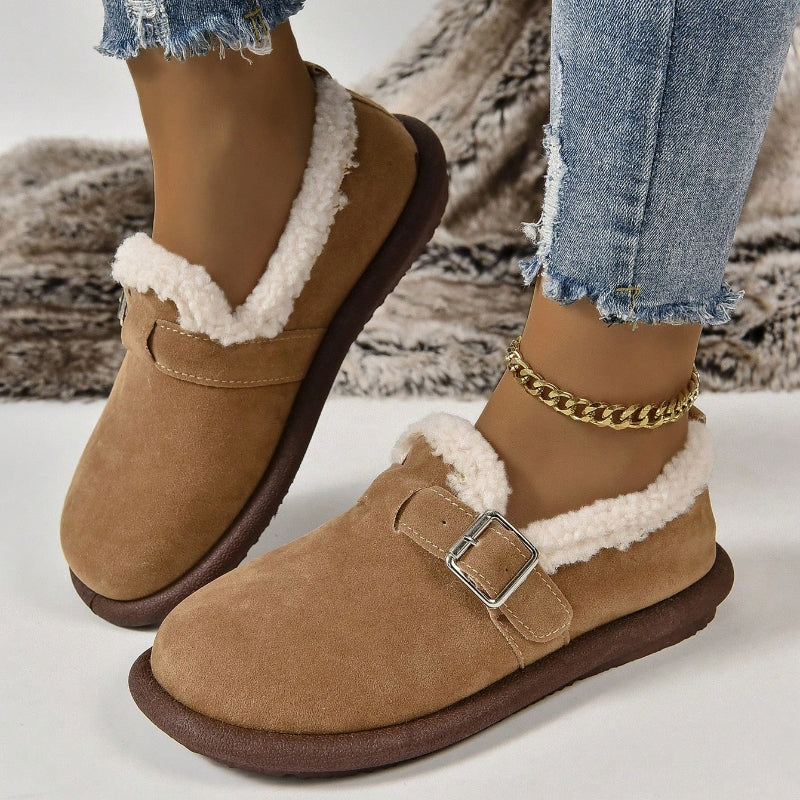 Imke - Comfortabele Harige Sandalen voor Vrouwen