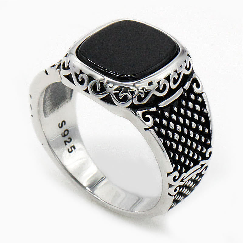 Maximus Onyx – Krachtige Herenring met Stijl