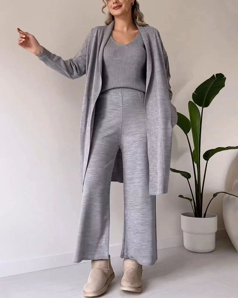 Erica - Elegante 3-delige Gebreide Set voor Vrouwen