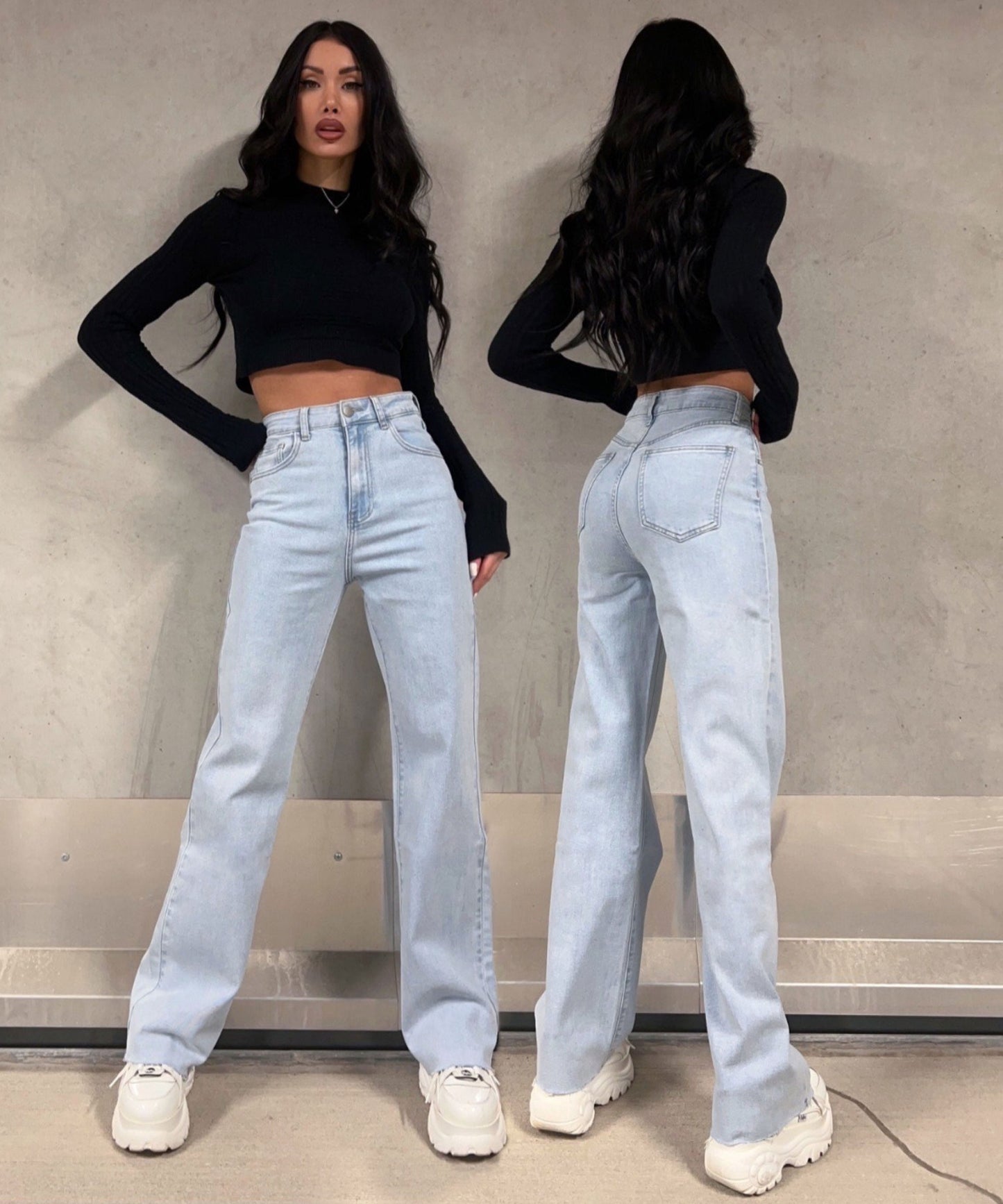 Wyeth - Wijde Broekspijp Jeans