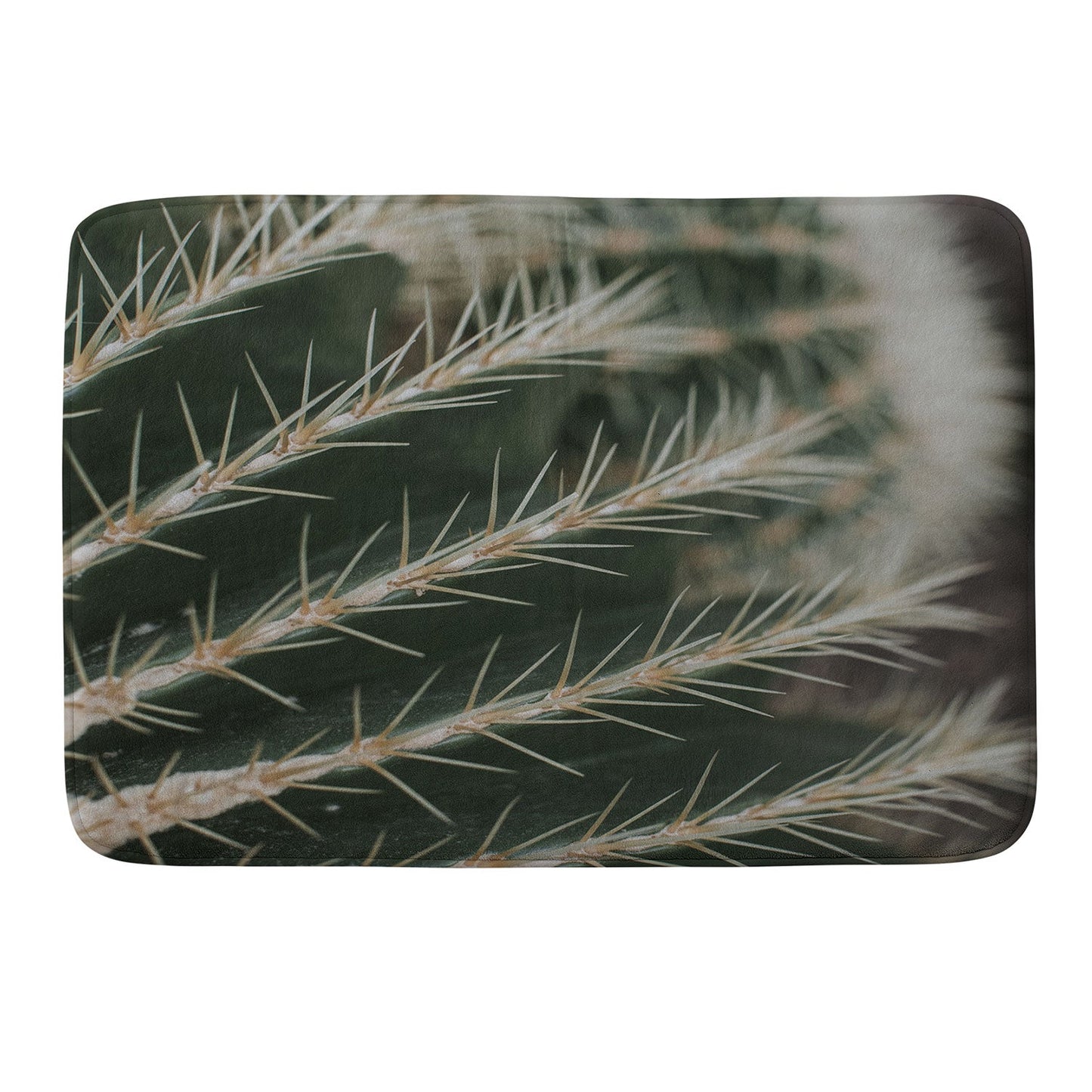 Hello Twiggs Green Cactus Memory Foam Bath Mat