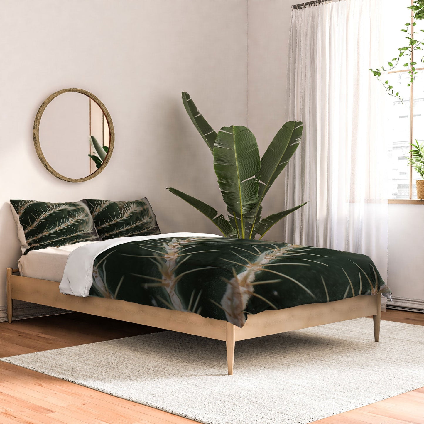 Hello Twiggs Green Cactus Comforter
