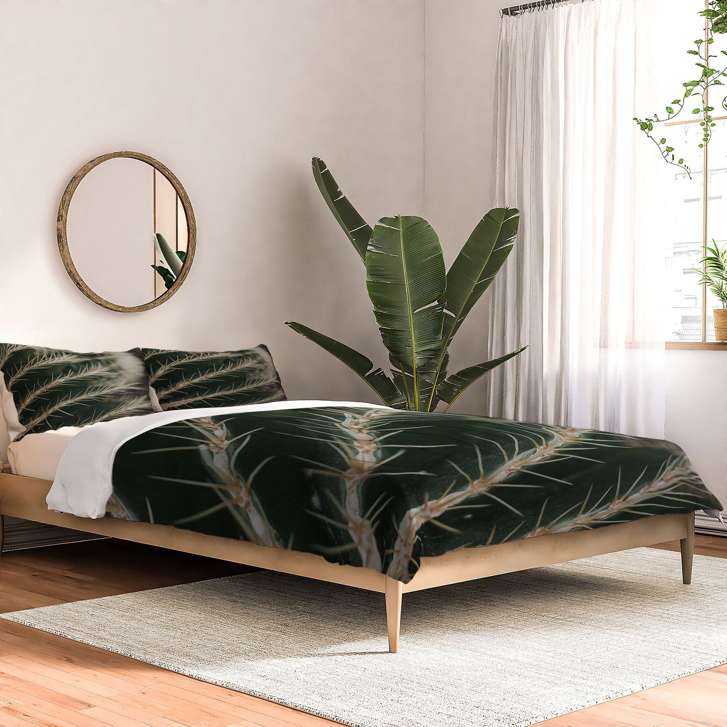Hello Twiggs Green Cactus Comforter