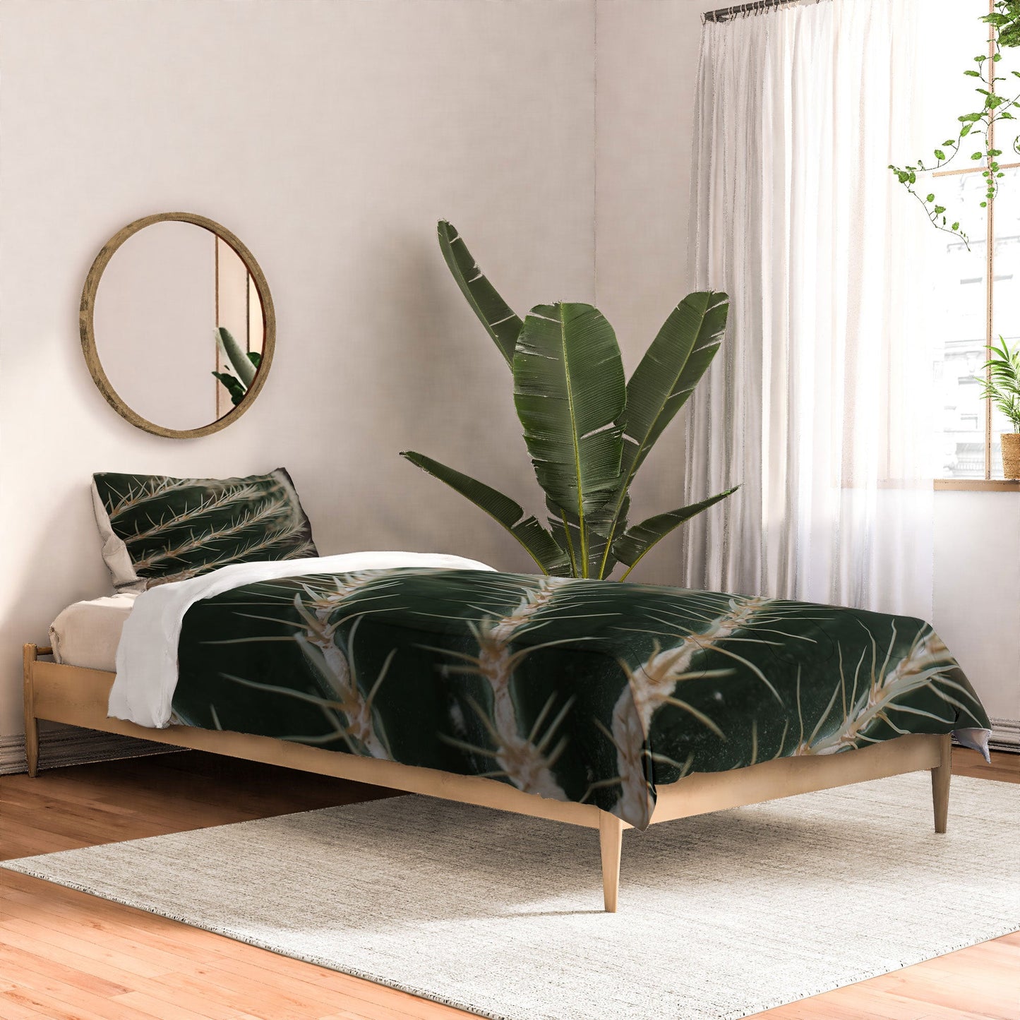 Hello Twiggs Green Cactus Comforter