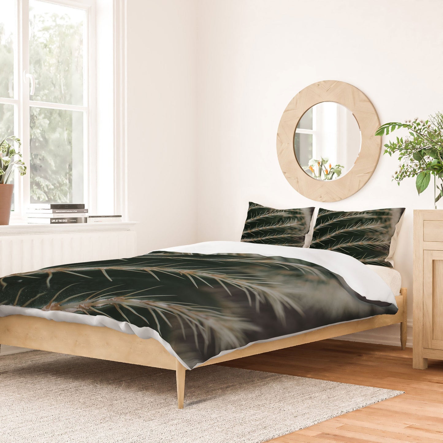 Hello Twiggs Green Cactus Duvet Cover