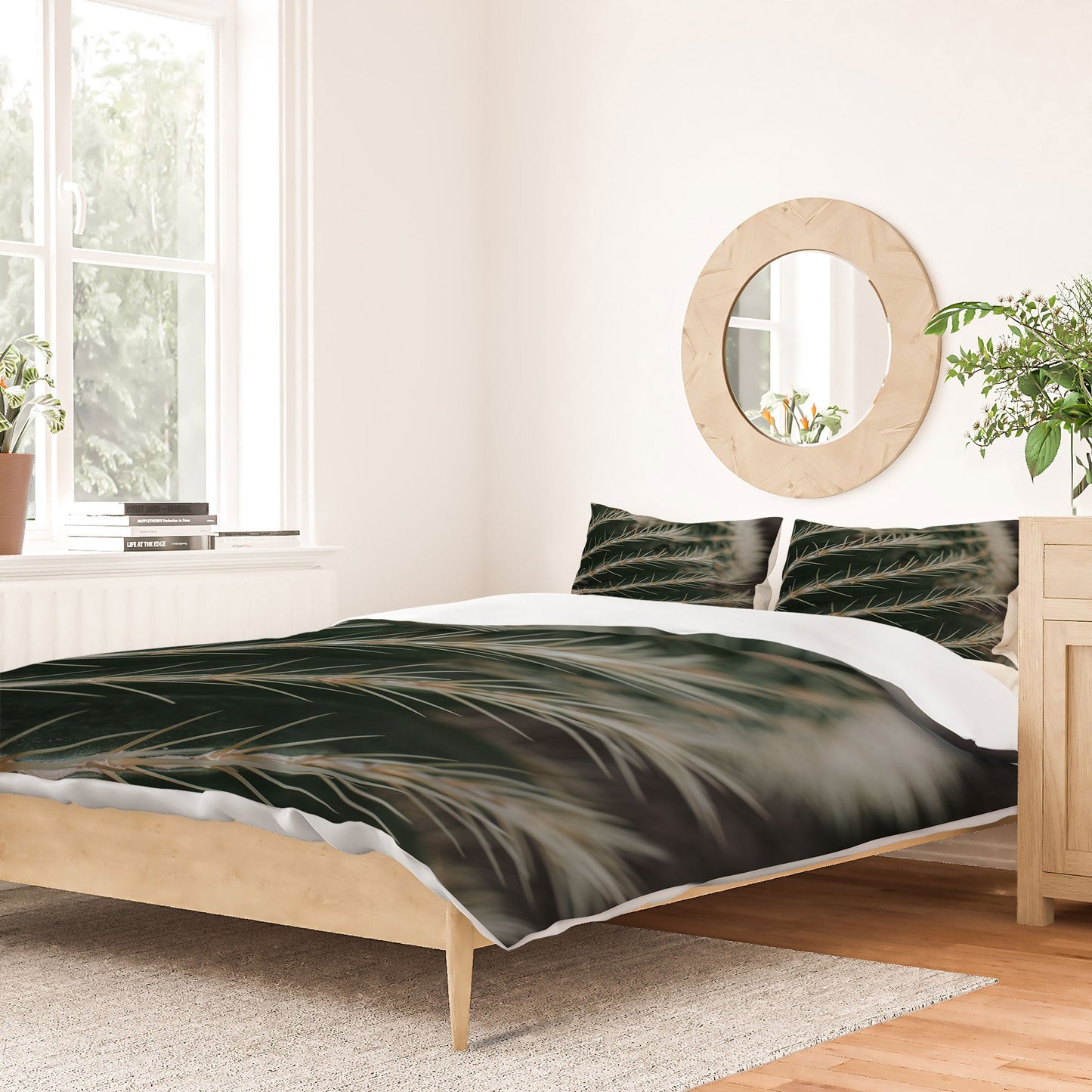 Hello Twiggs Green Cactus Duvet Cover
