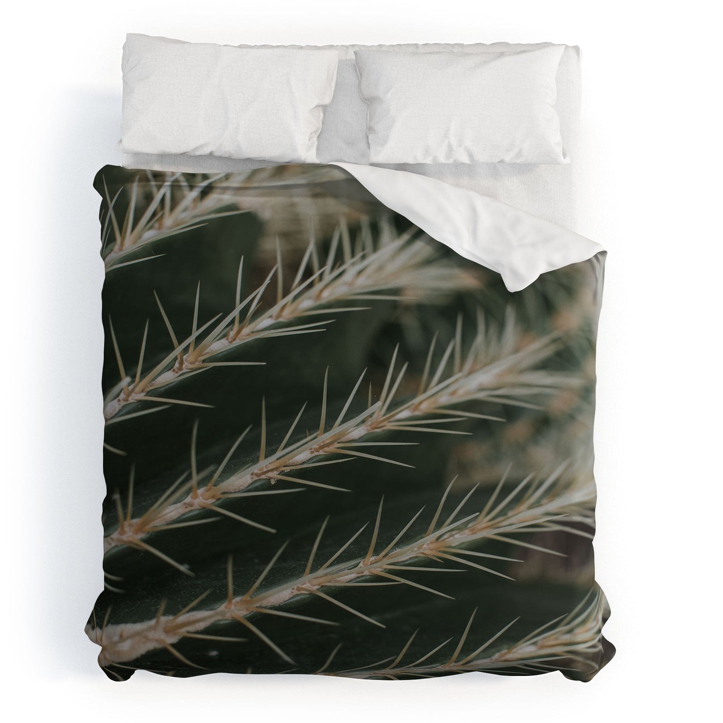 Hello Twiggs Green Cactus Duvet Cover