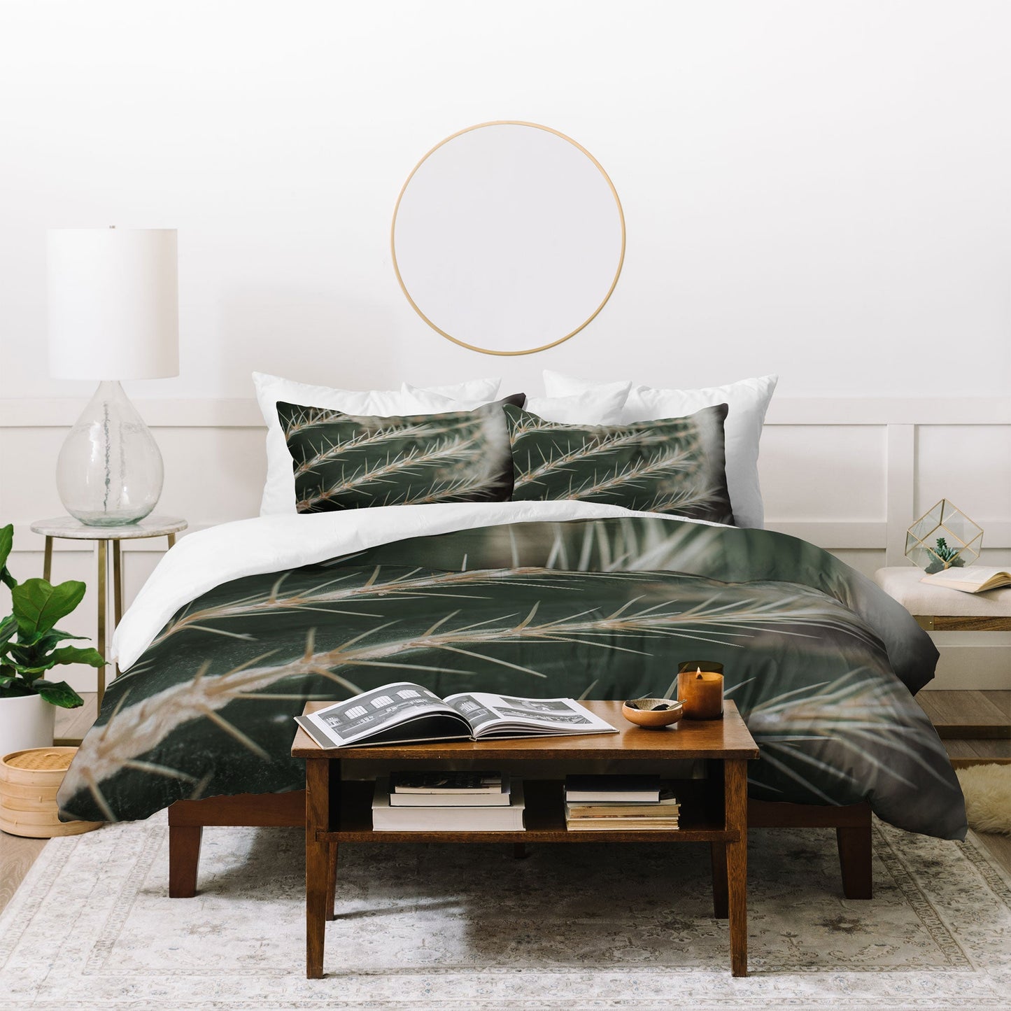 Hello Twiggs Green Cactus Duvet Cover