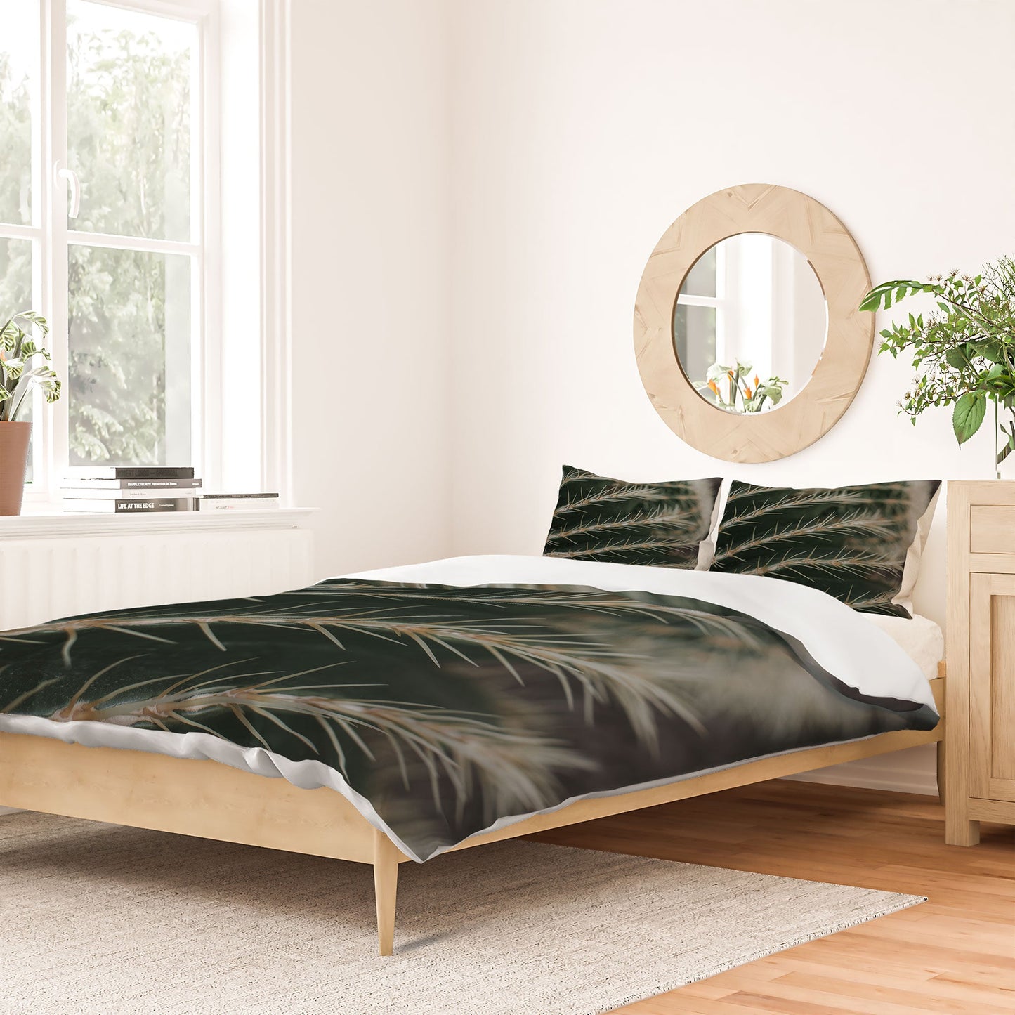 Hello Twiggs Green Cactus Duvet Cover