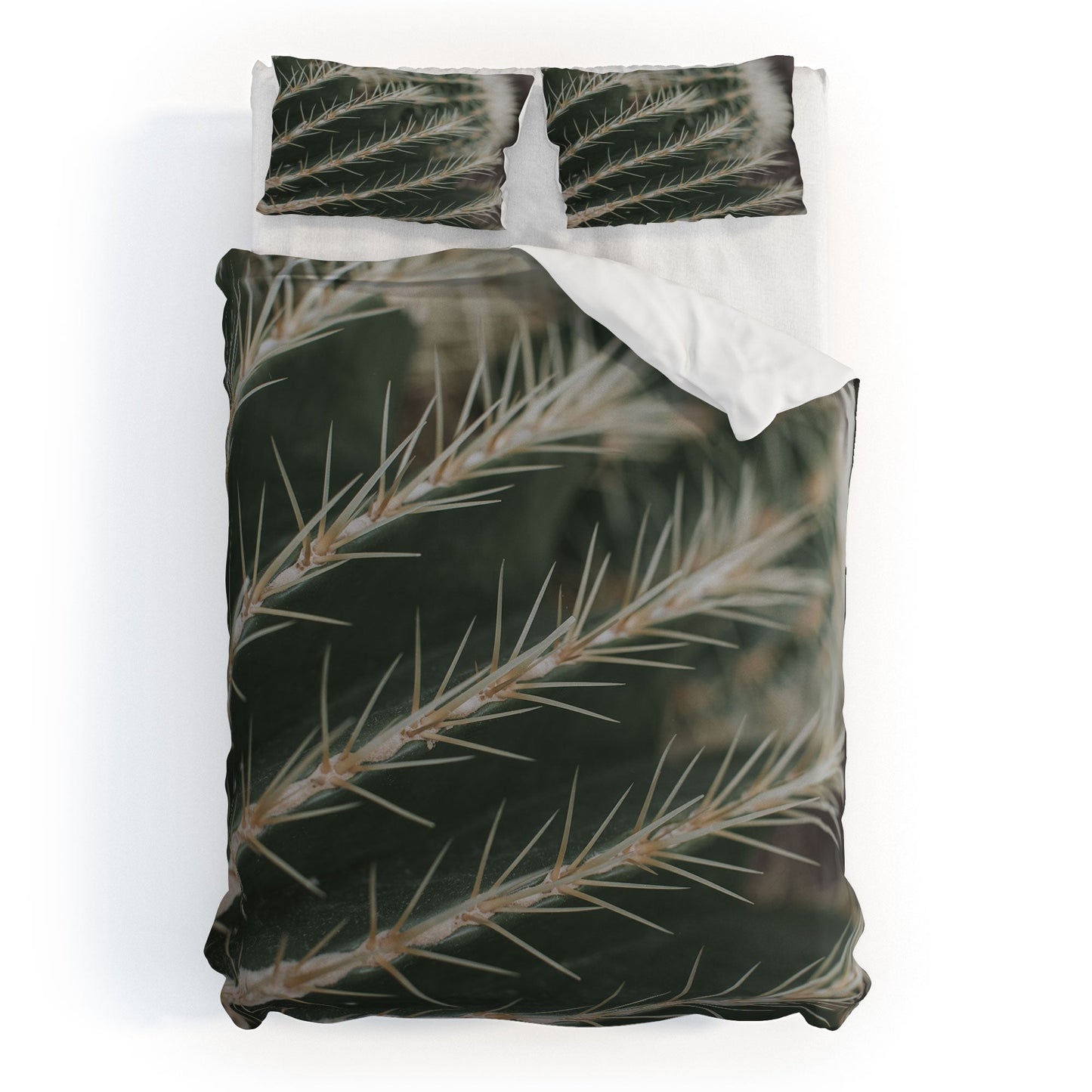 Hello Twiggs Green Cactus Duvet Cover