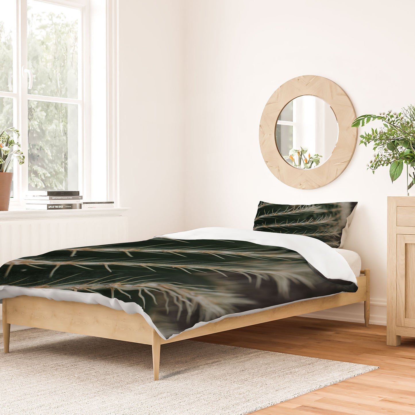 Hello Twiggs Green Cactus Duvet Cover