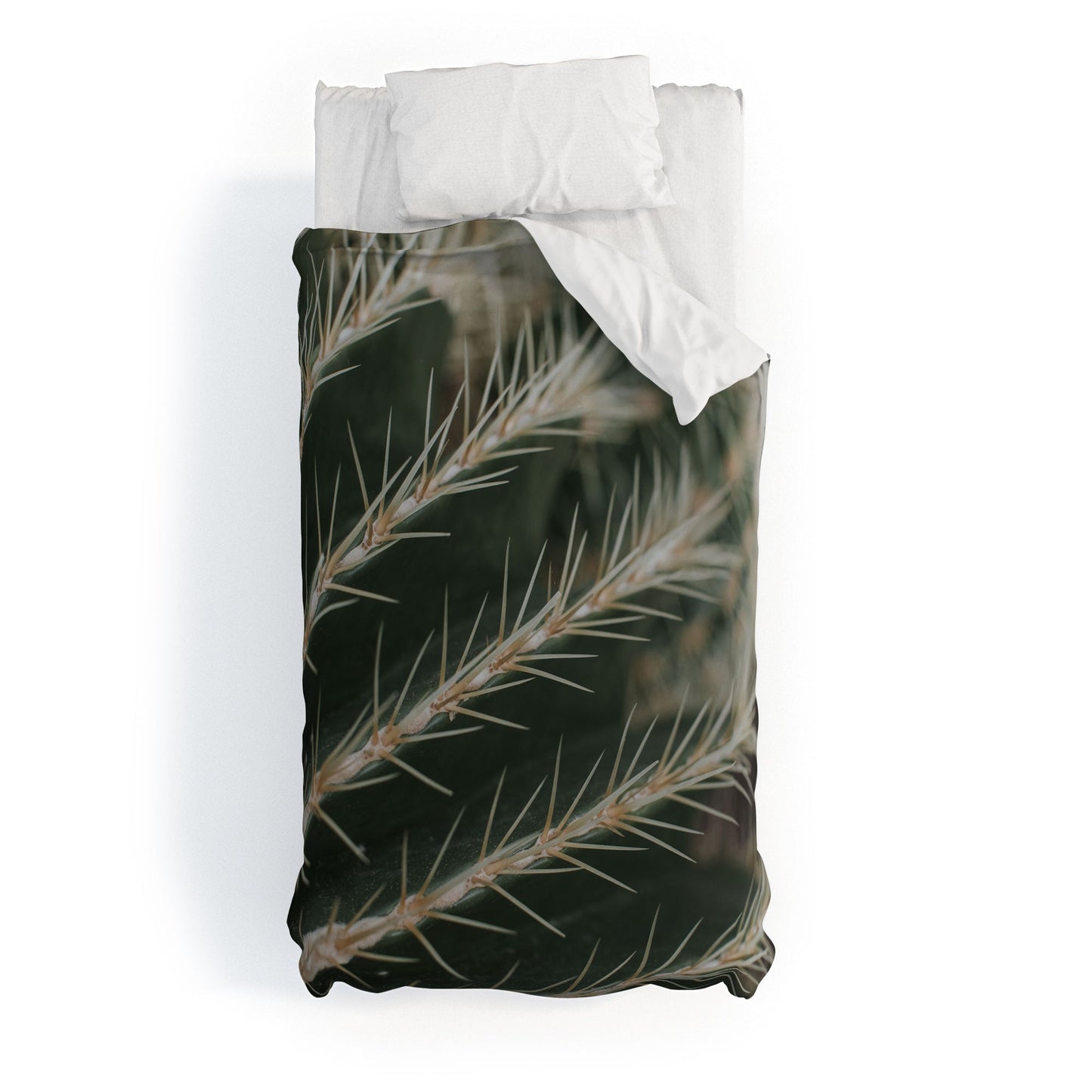 Hello Twiggs Green Cactus Duvet Cover