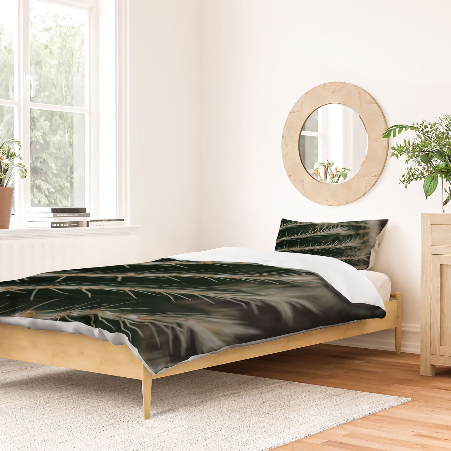 Hello Twiggs Green Cactus Duvet Cover