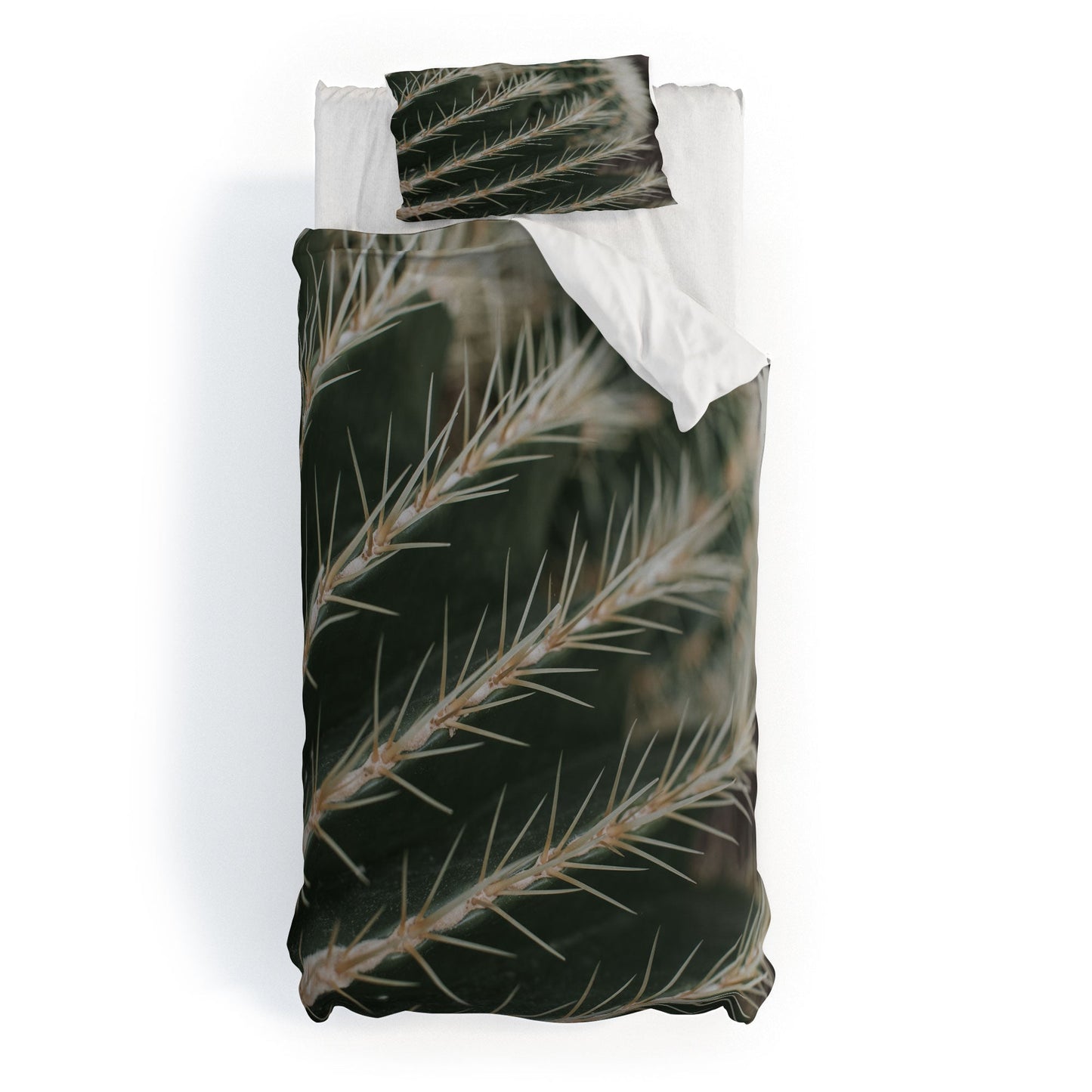 Hello Twiggs Green Cactus Duvet Cover