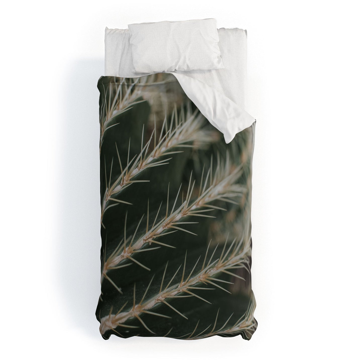 Hello Twiggs Green Cactus Duvet Cover