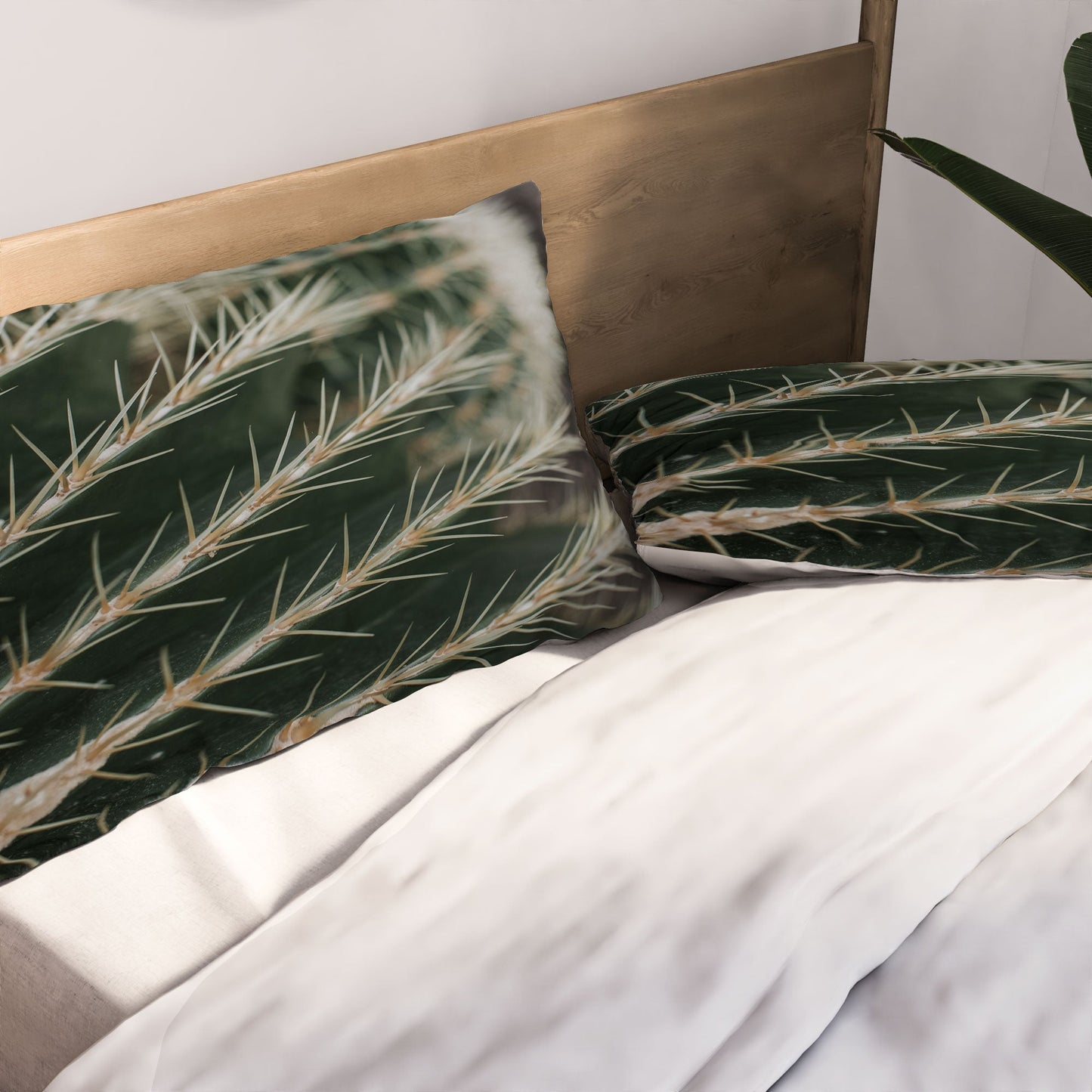 Hello Twiggs Green Cactus Pillow Shams