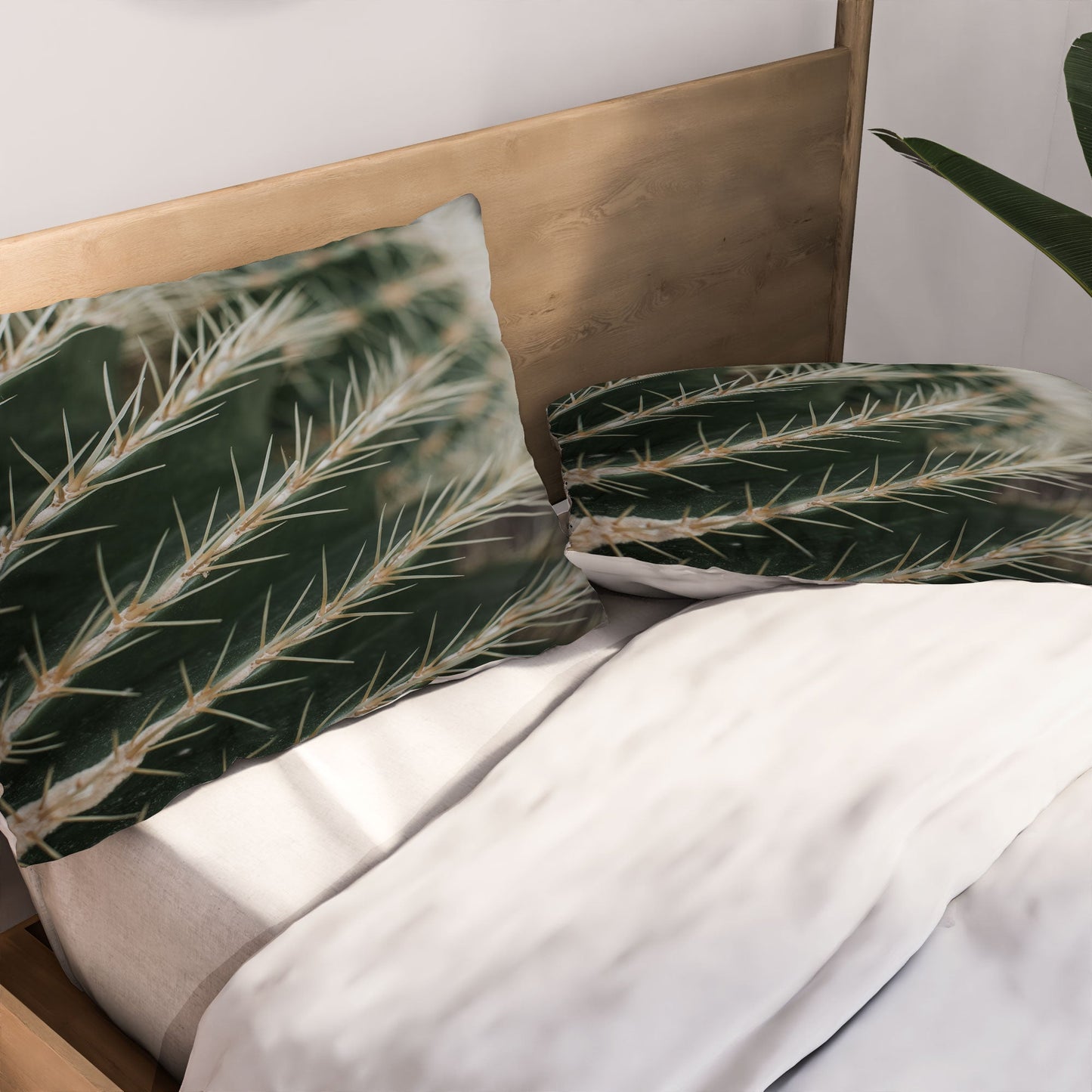 Hello Twiggs Green Cactus Pillow Shams