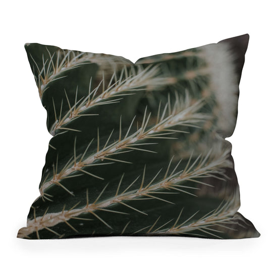 Hello Twiggs Green Cactus Throw Pillow