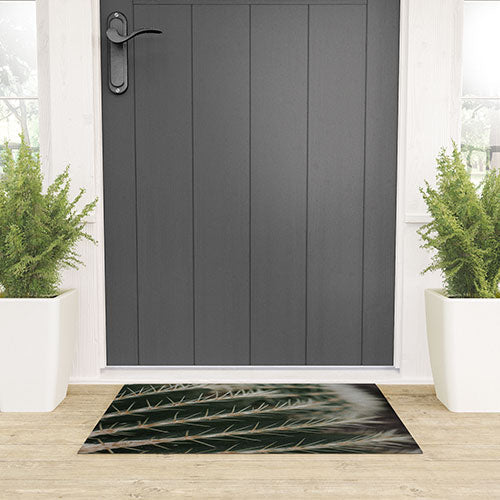 Hello Twiggs Green Cactus Welcome Mat