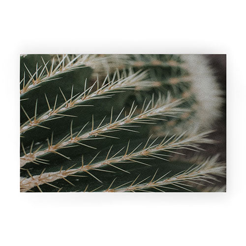 Hello Twiggs Green Cactus Welcome Mat