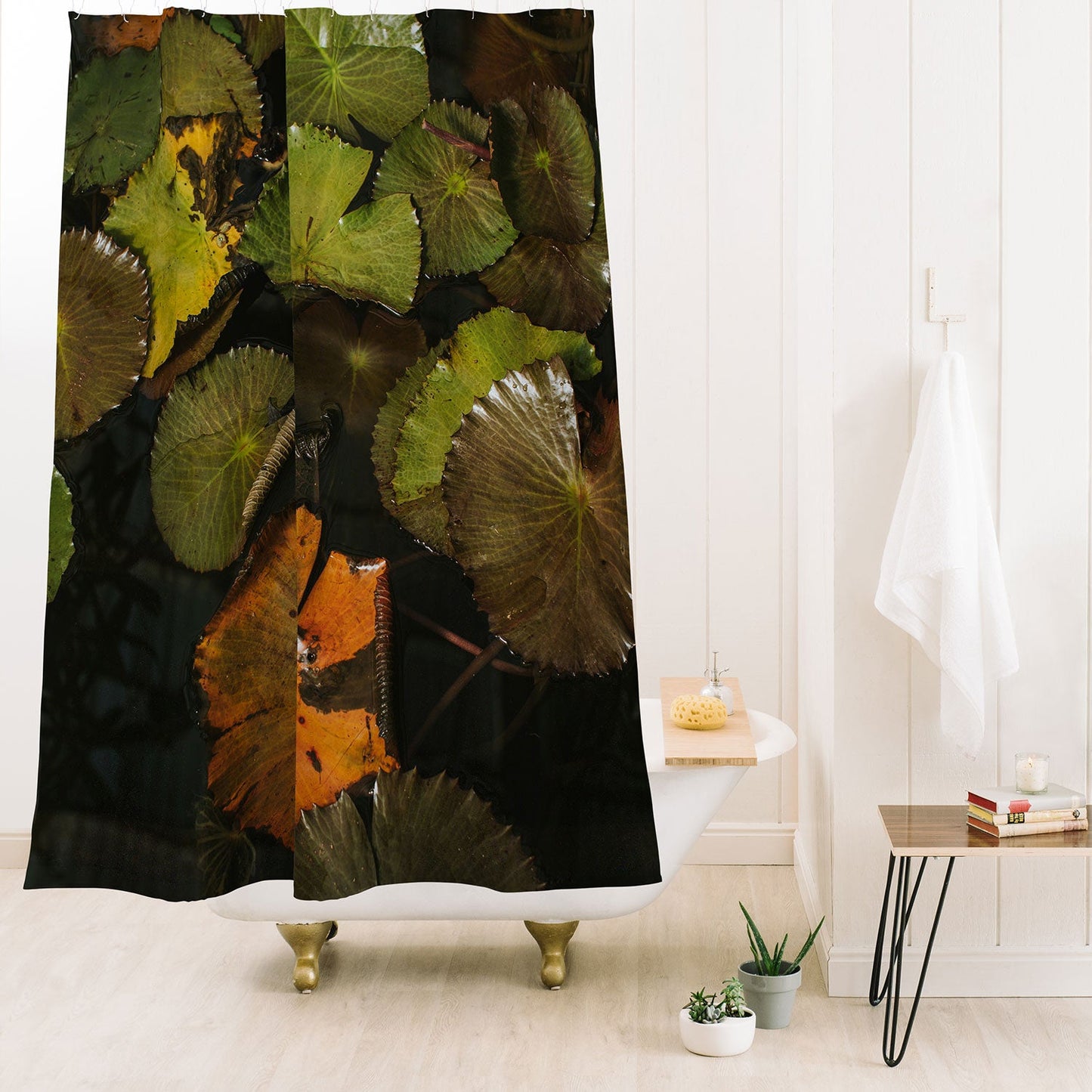 Hello Twiggs Lily Pads Shower Curtain