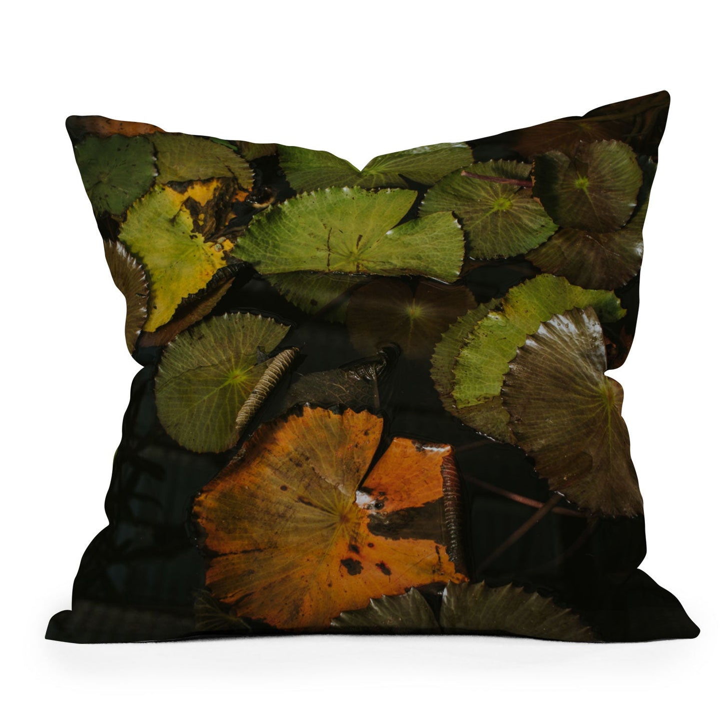 Hello Twiggs Lily Pads Outdoor Throw Pillow